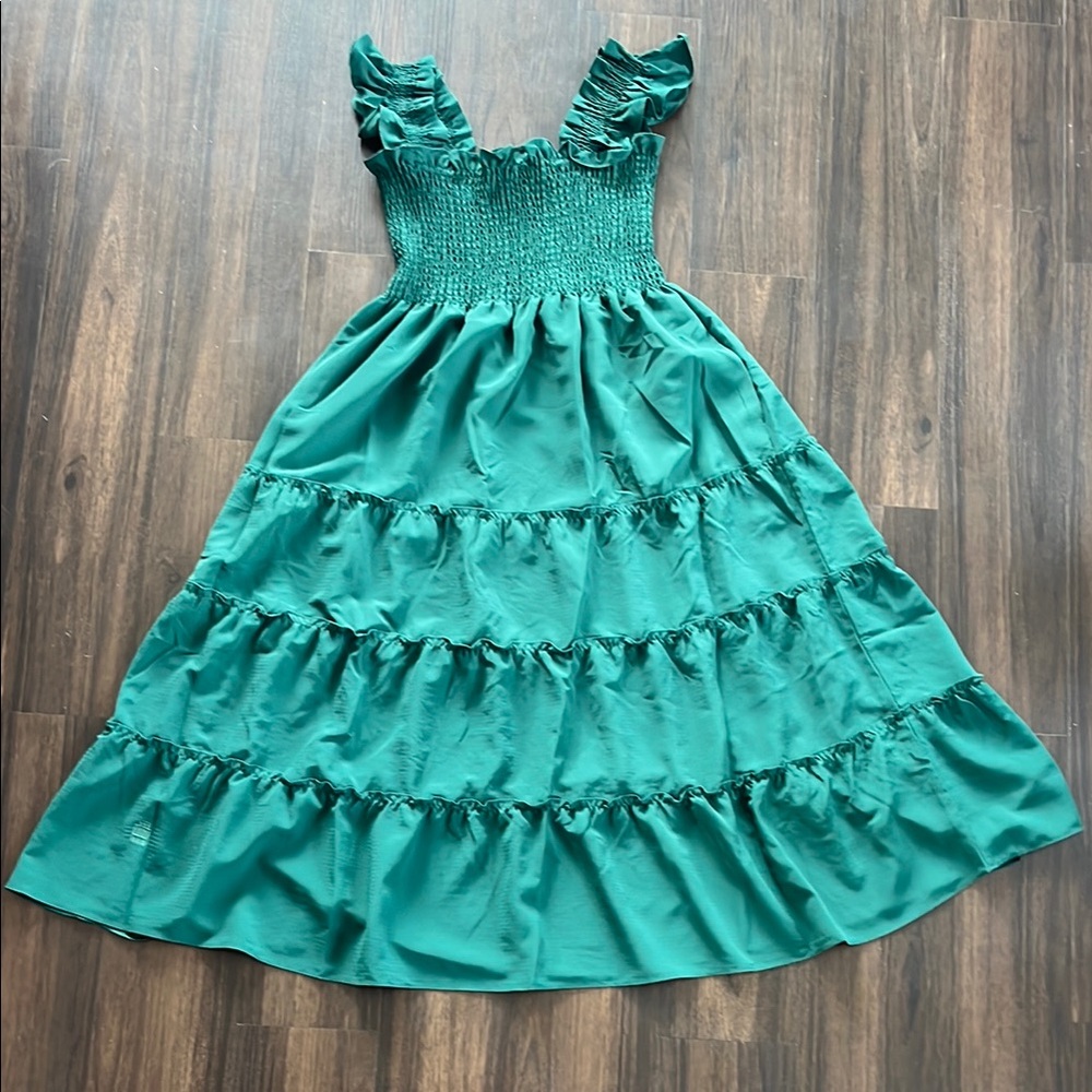Hill House Green Ellie Nap Dress with Pockets New, Never Used